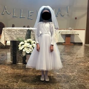 Joan Calabrese Communion Dress w accessories